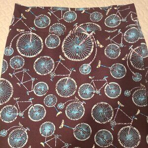 Lularoe Cassie Skirt bicycle pink & blue EUC , 3XL